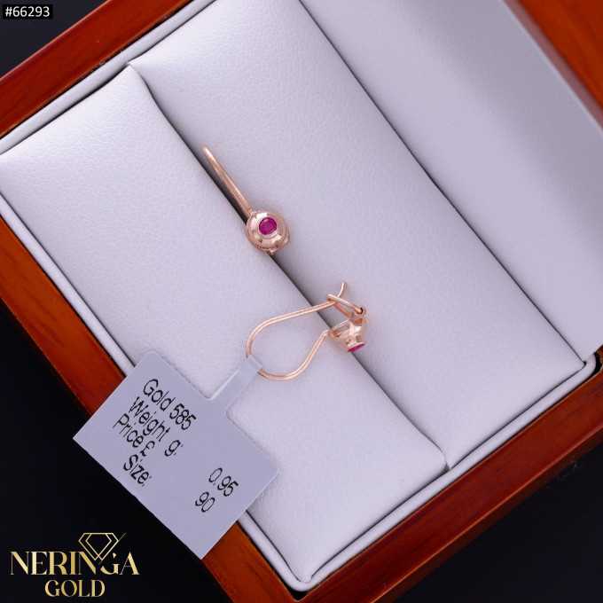 Rose gold children earrings #66293 Rose gold children earrings #66293