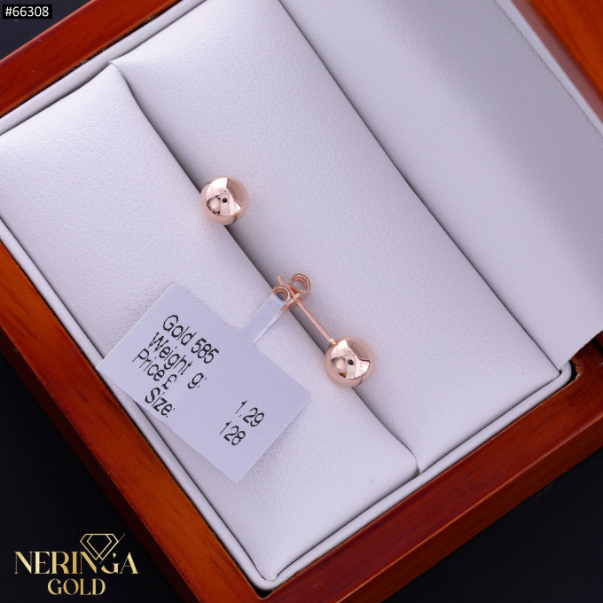 Rose gold stud earrings #66308 Rose gold stud earrings #66308