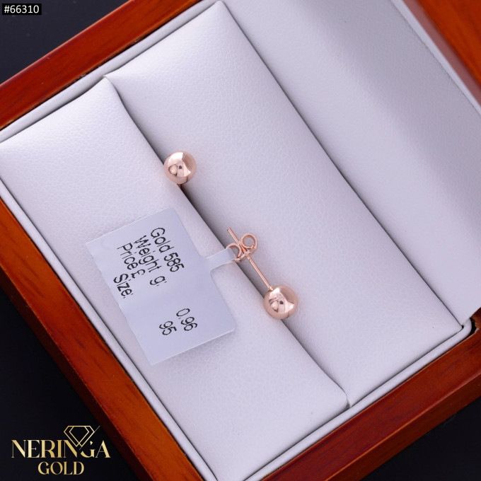 Rose gold stud earrings #66310 Rose gold stud earrings #66310