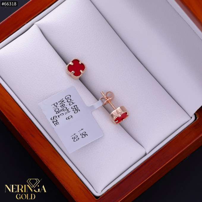 Rose gold stud earrings #66318 Rose gold stud earrings #66318