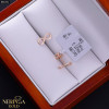 Rose gold stud earrings #66331