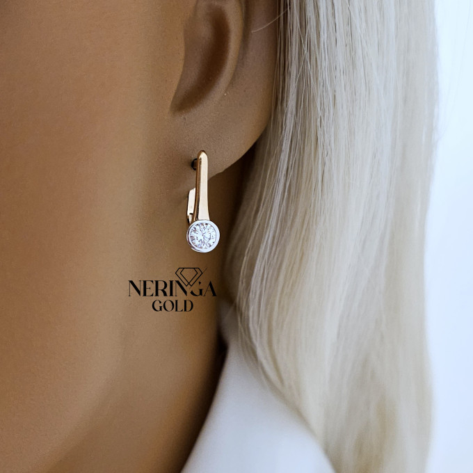Rose gold english lock earrings #65916 Rose gold english lock earrings #65916