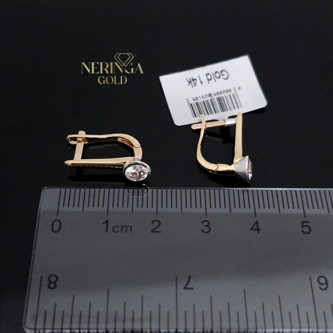 Rose gold english lock earrings #65916 Rose gold english lock earrings #65916