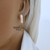 Rose gold english lock earrings #65990 Rose gold english lock earrings #65990