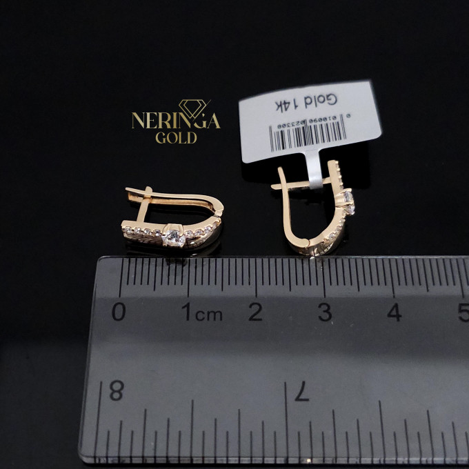 Rose gold english lock earrings #65900 Rose gold english lock earrings #65900
