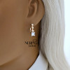 Rose gold english lock earrings #65879 Rose gold english lock earrings #65879