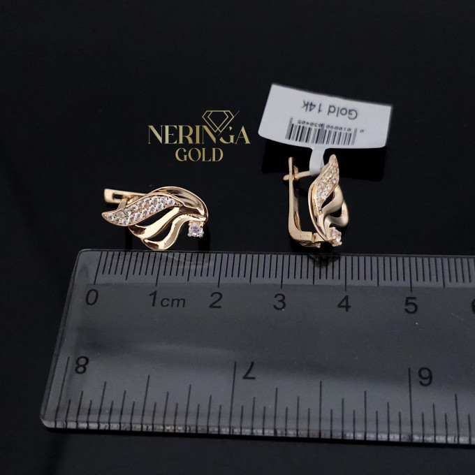 Rose gold english lock earrings #65886 Rose gold english lock earrings #65886