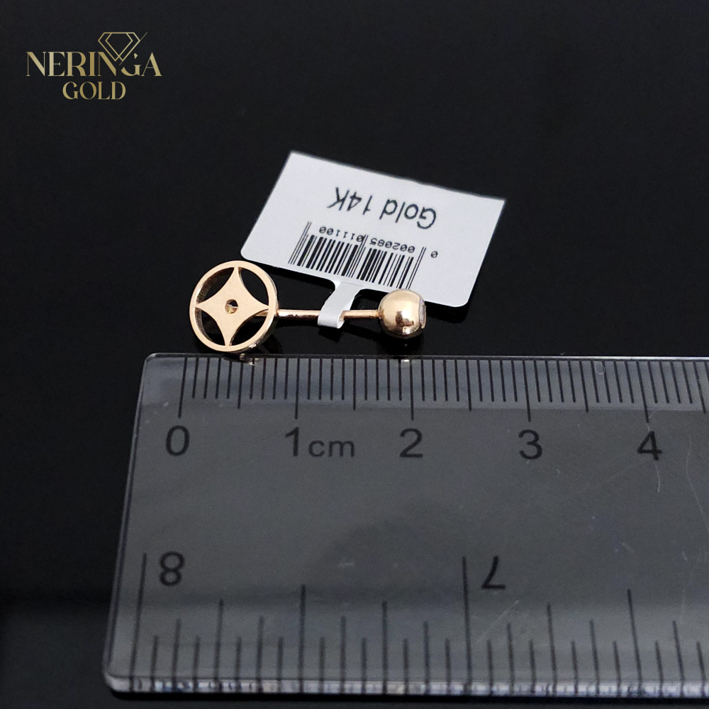 Rose gold navel piercing #66103