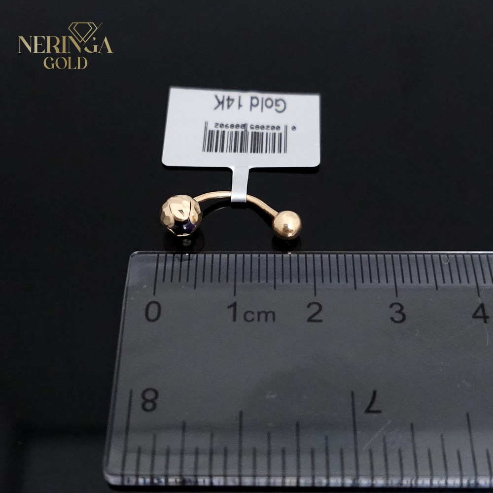 Rose gold navel piercing #66155