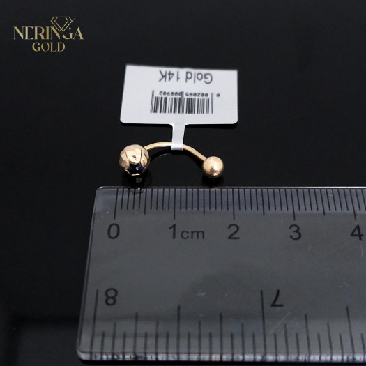 Rose gold navel piercing #66155