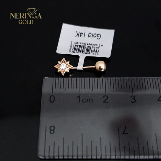 Rose gold navel piercing #66111