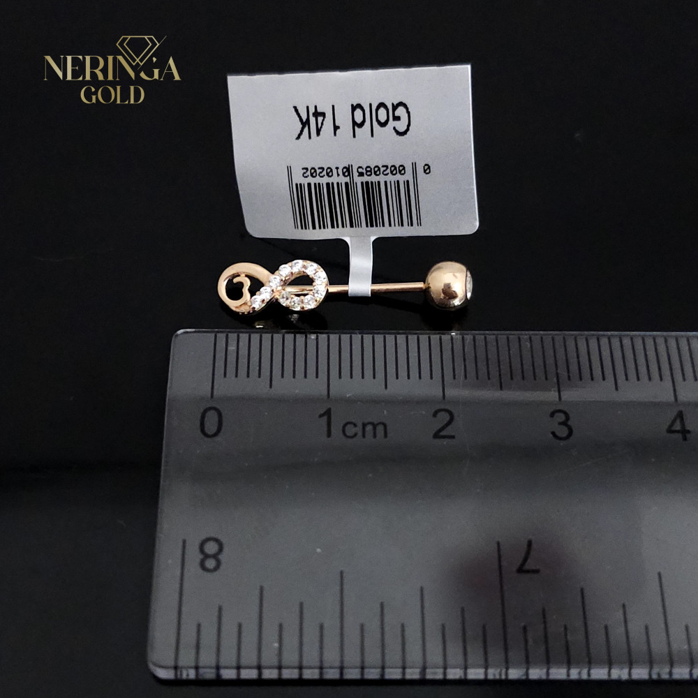 Rose gold navel piercing #66080