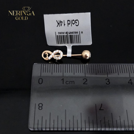 Rose gold navel piercing #66080