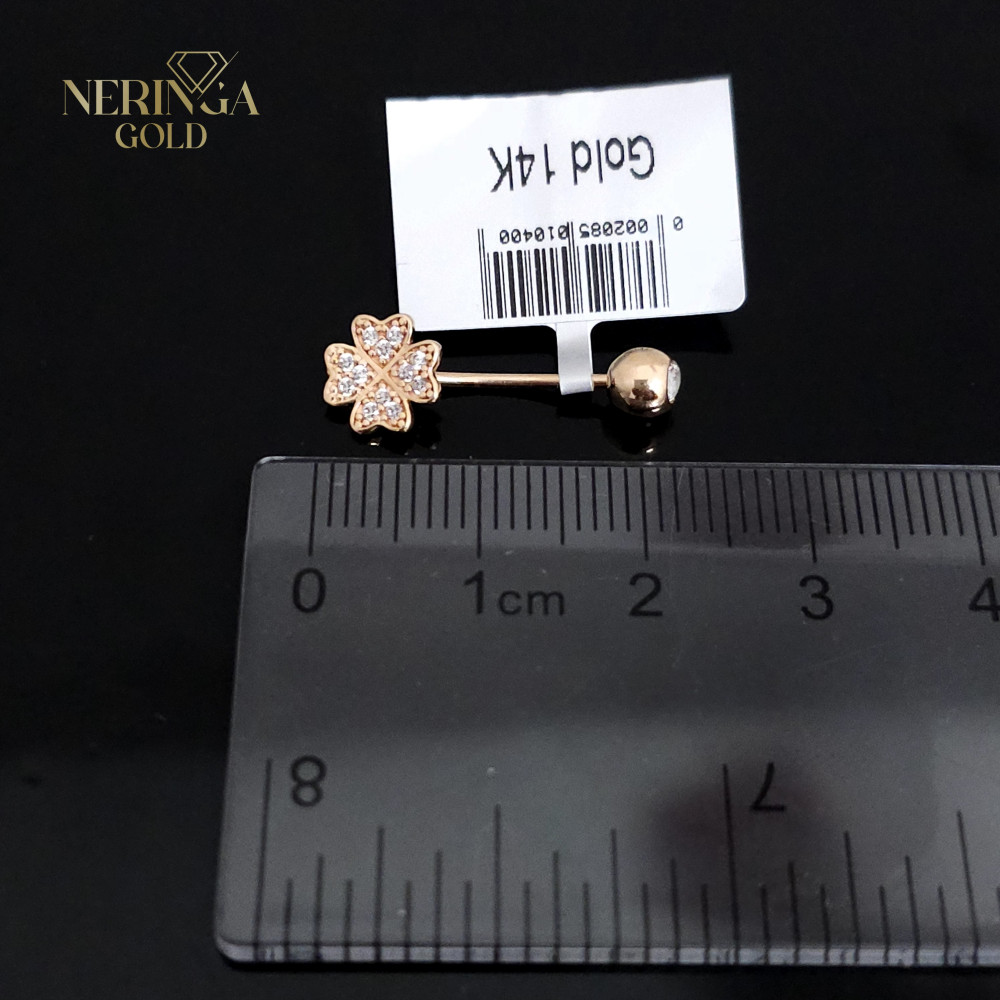 Rose gold navel piercing #66154