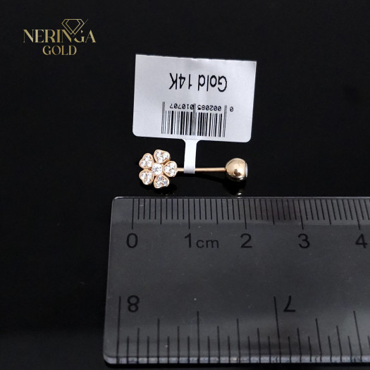 Rose gold navel piercing #66039