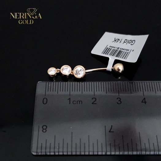 Rose gold navel piercing #66139