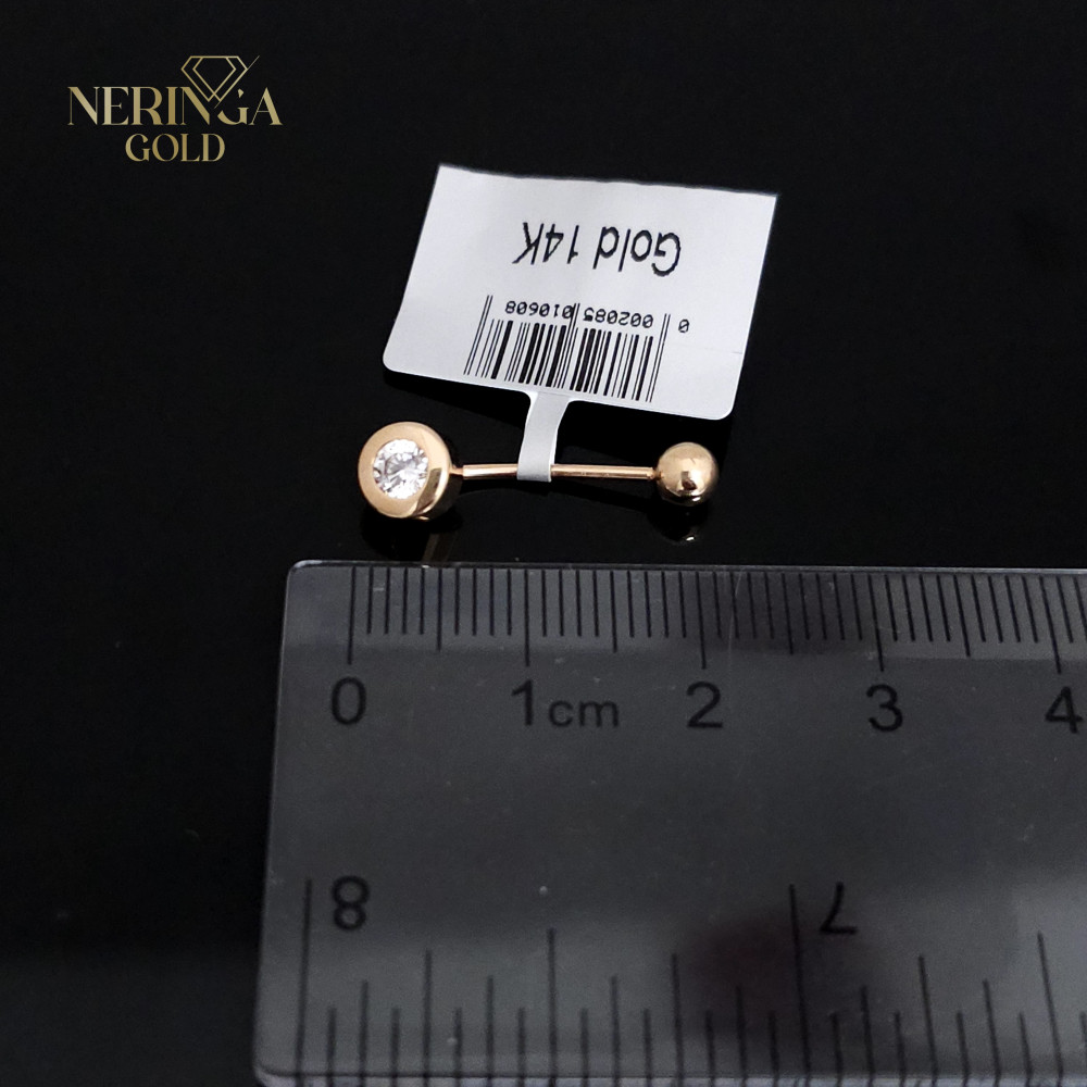 Rose gold navel piercing #66050