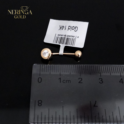 Rose gold navel piercing #66050