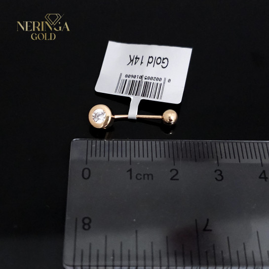 Rose gold navel piercing #66051