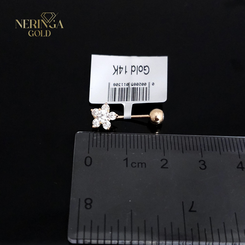 Rose gold navel piercing #66026