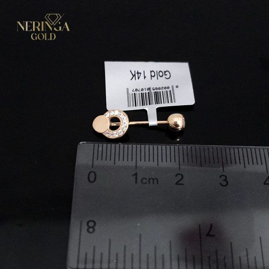 Rose gold navel piercing #66130