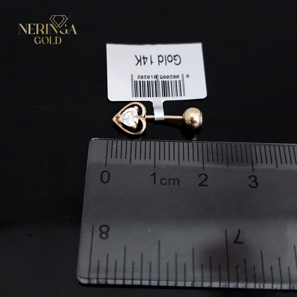 Rose gold navel piercing #66108