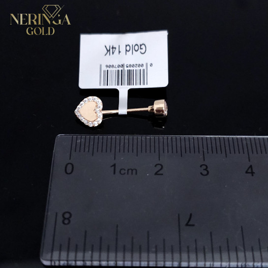 Rose gold navel piercing #66057