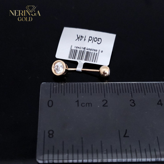 Rose gold navel piercing #66052