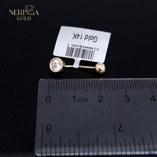 Rose gold navel piercing #66062
