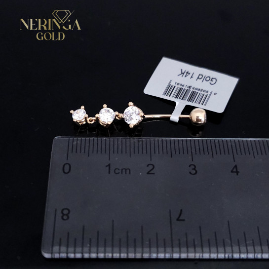 Rose gold navel piercing #66072