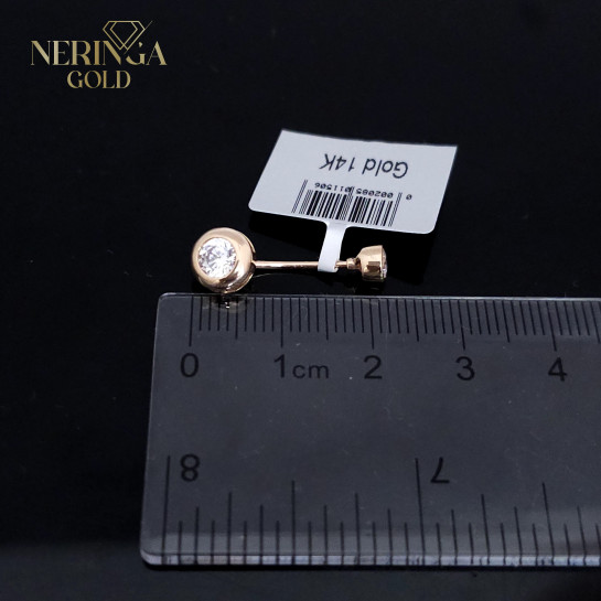 Rose gold navel piercing #66086
