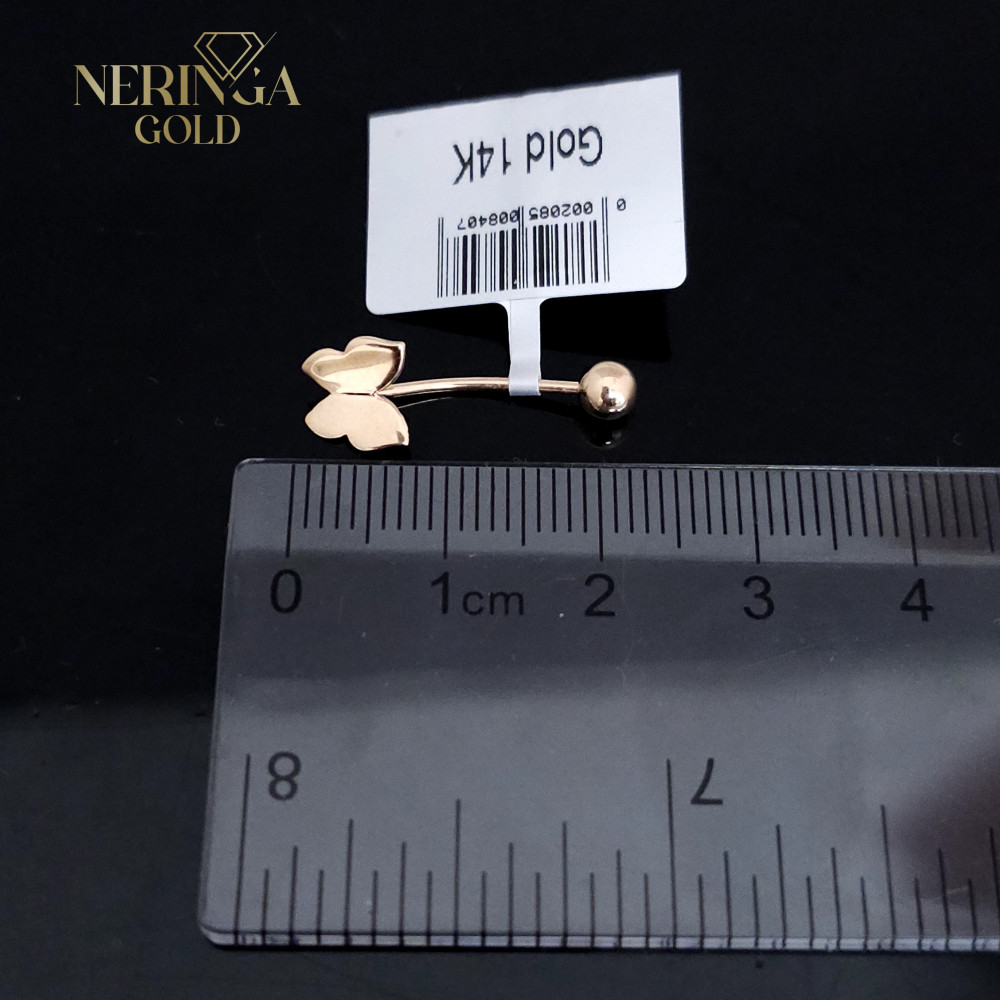 Rose gold navel piercing #66031