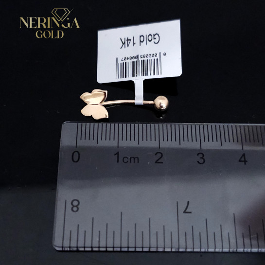 Rose gold navel piercing #66027