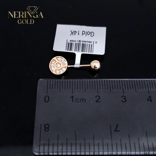 Rose gold navel piercing #66117