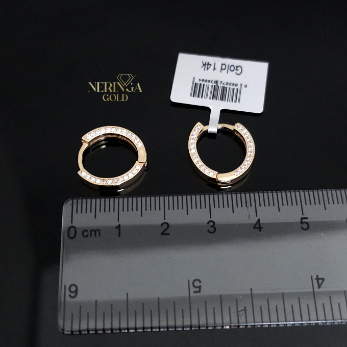 Rose gold hoop earrings #66175 Rose gold hoop earrings #66175