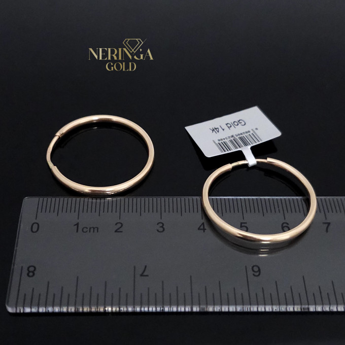 Rose gold hoop earrings #66166 Rose gold hoop earrings #66166