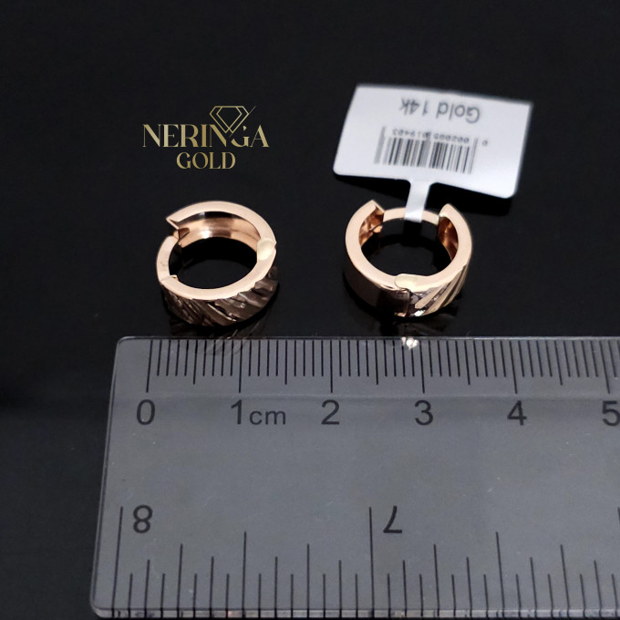 Rose gold hoop earrings #66171 Rose gold hoop earrings #66171