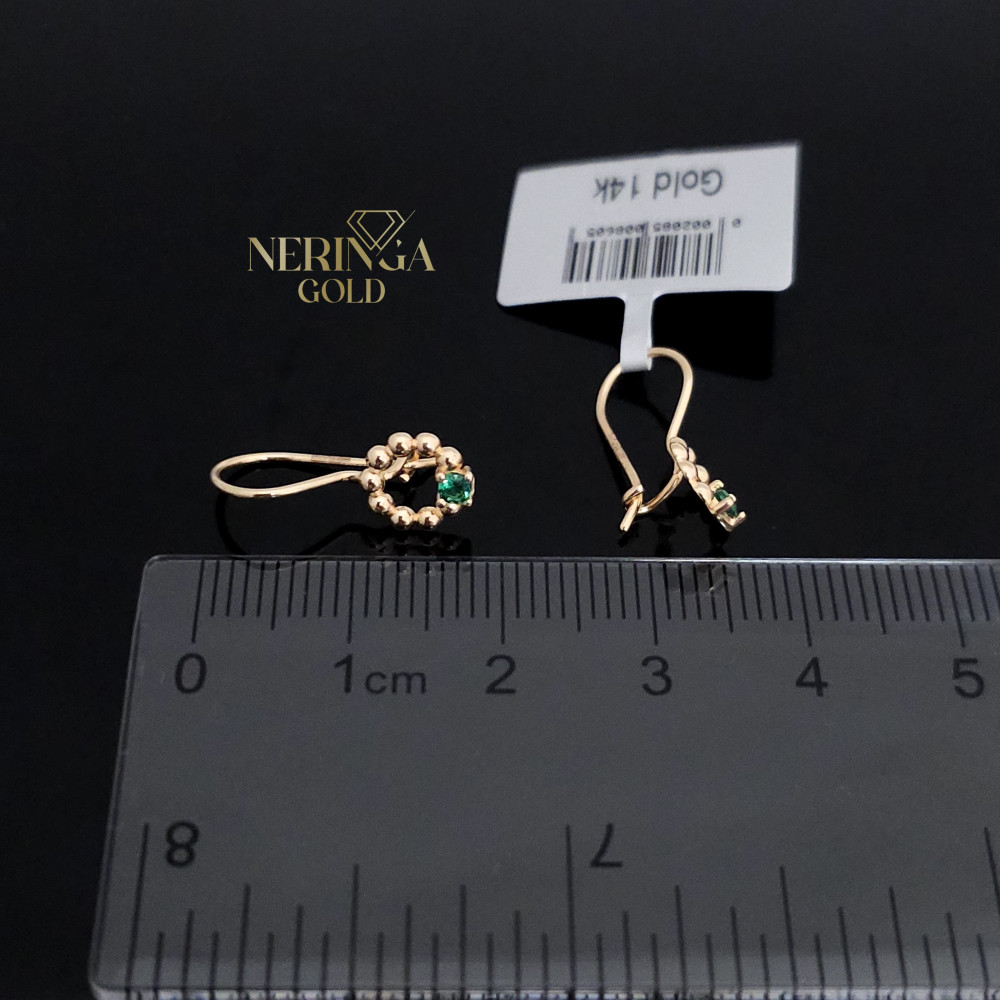 Rose gold children earrings #66253