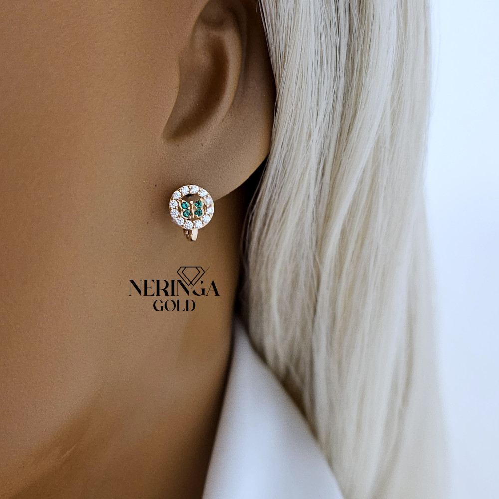 Rose gold children earrings #66271