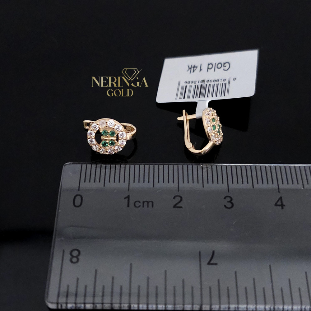 Rose gold children earrings #66271