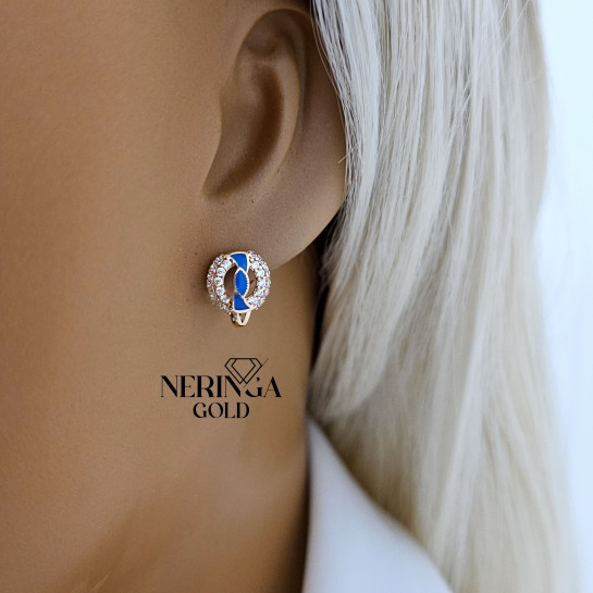 Rose gold children earrings #66262