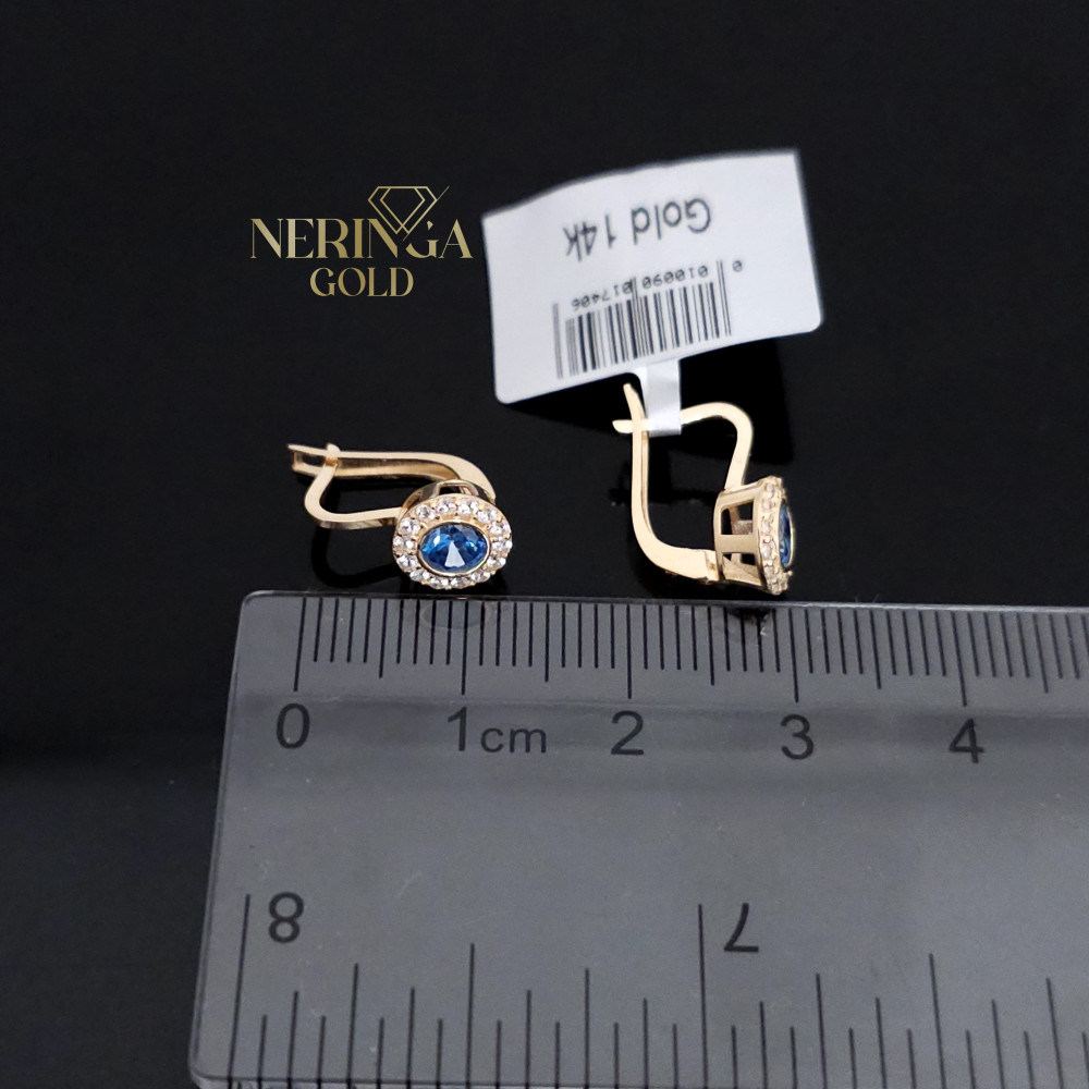 Rose gold children earrings #66282