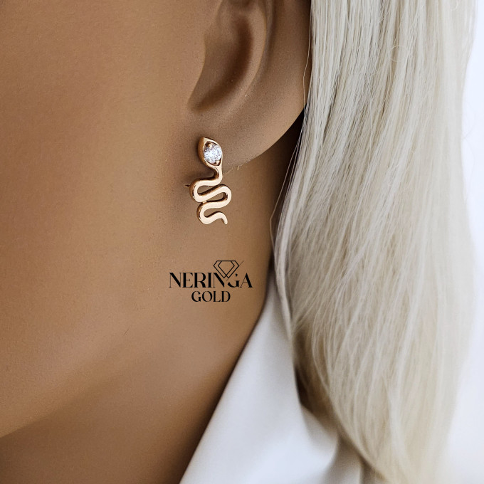 Rose gold stud earrings #66323 Rose gold stud earrings #66323