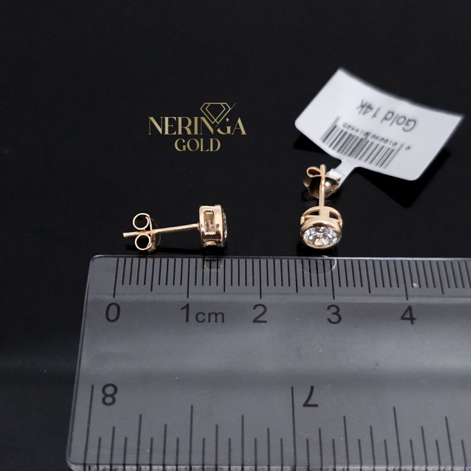 Rose gold stud earrings #66315 Rose gold stud earrings #66315