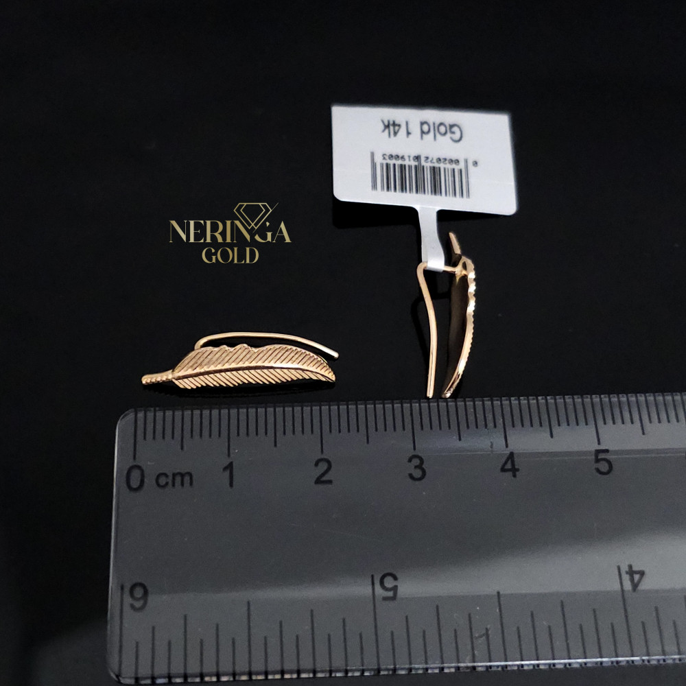 Rose gold earring #66250