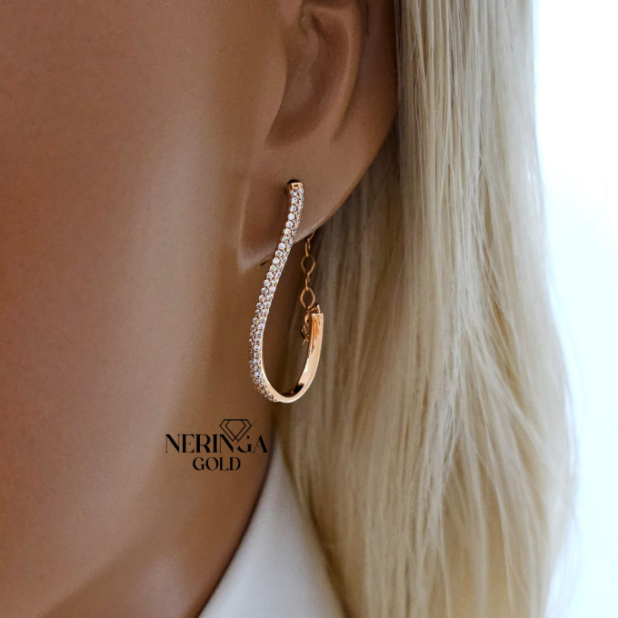 Rose gold earring #66251 Rose gold earring #66251
