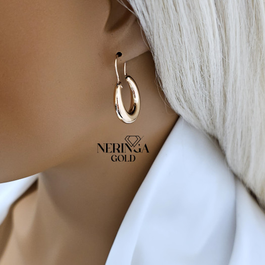 Rose gold earring #66225