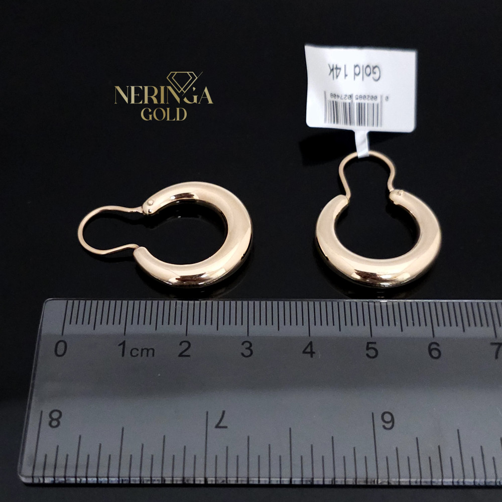Rose gold earring #66225
