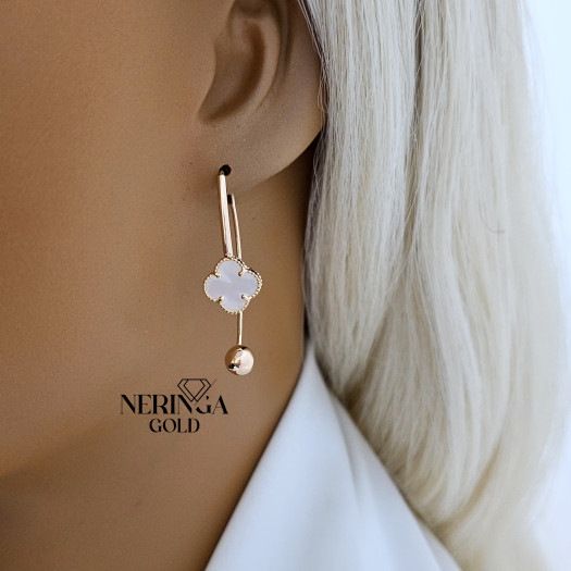 Rose gold earring #66211