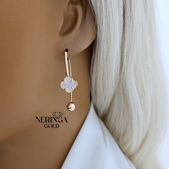 Rose gold earring #66211